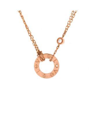 2 Diamonds Love Pendant Necklace 18K Rose Gold and Diamonds by  CARTIER