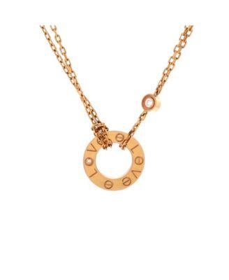 2 Diamonds Love Pendant Necklace 18K Rose Gold and Diamonds by  CARTIER