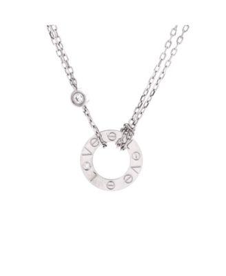 2 Diamonds Love Pendant Necklace 18K White Gold with Diamonds by  CARTIER