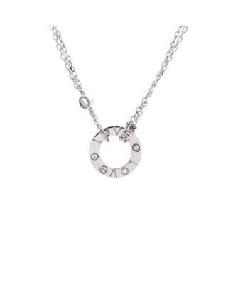 2 Diamonds Love Pendant Necklace 18K White Gold with Diamonds by  CARTIER