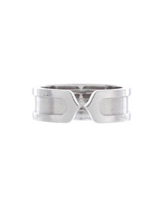 6.5mm C de Cartier Ring 18K White Gold by  CARTIER