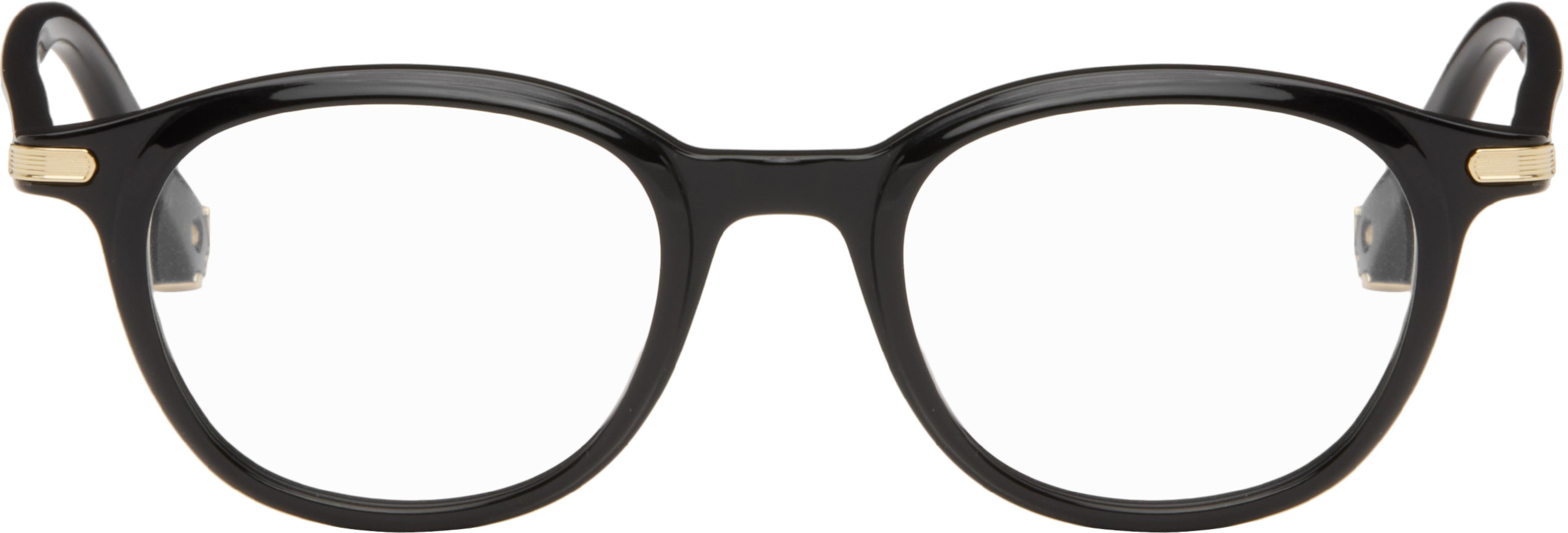 Black Contemporary Signature C Sunglasses by CARTIER