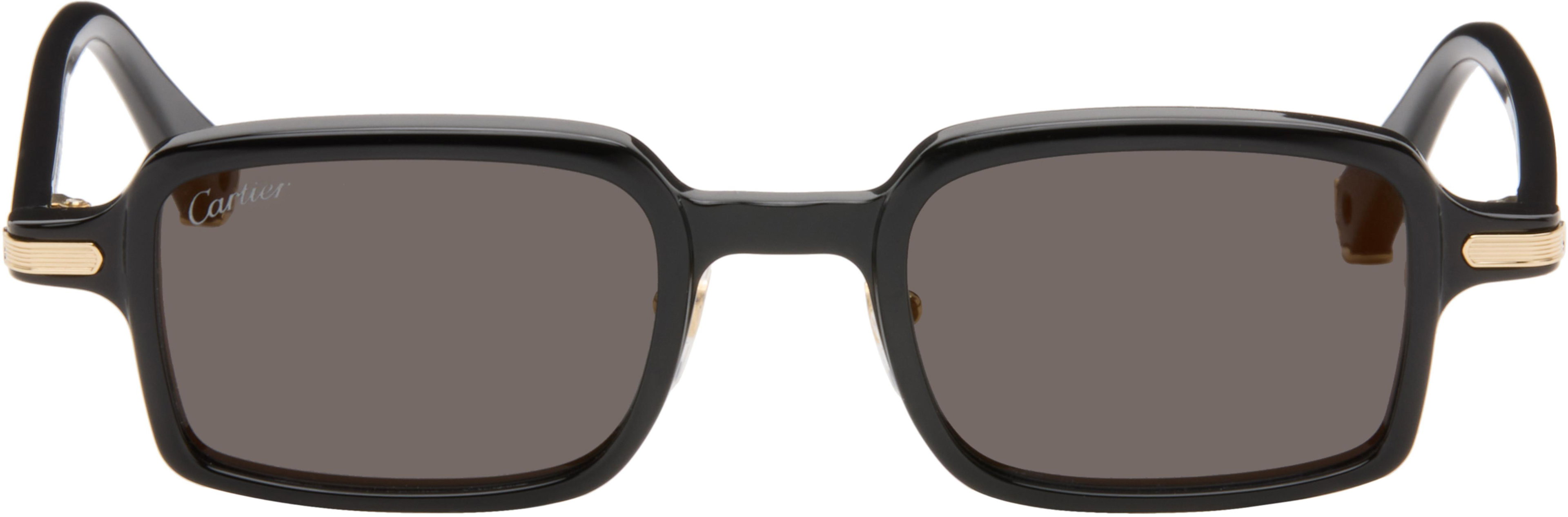 Black 'Première de Cartier' Sunglasses by CARTIER