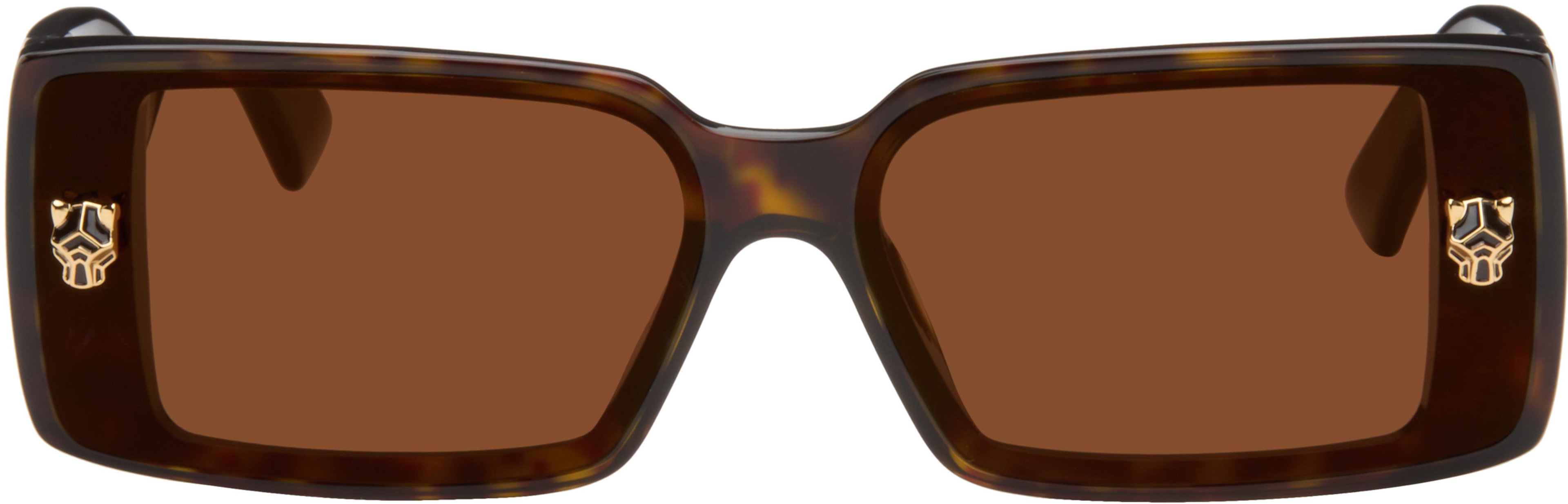 Brown 'Panthère de Cartier' Sunglasses by CARTIER
