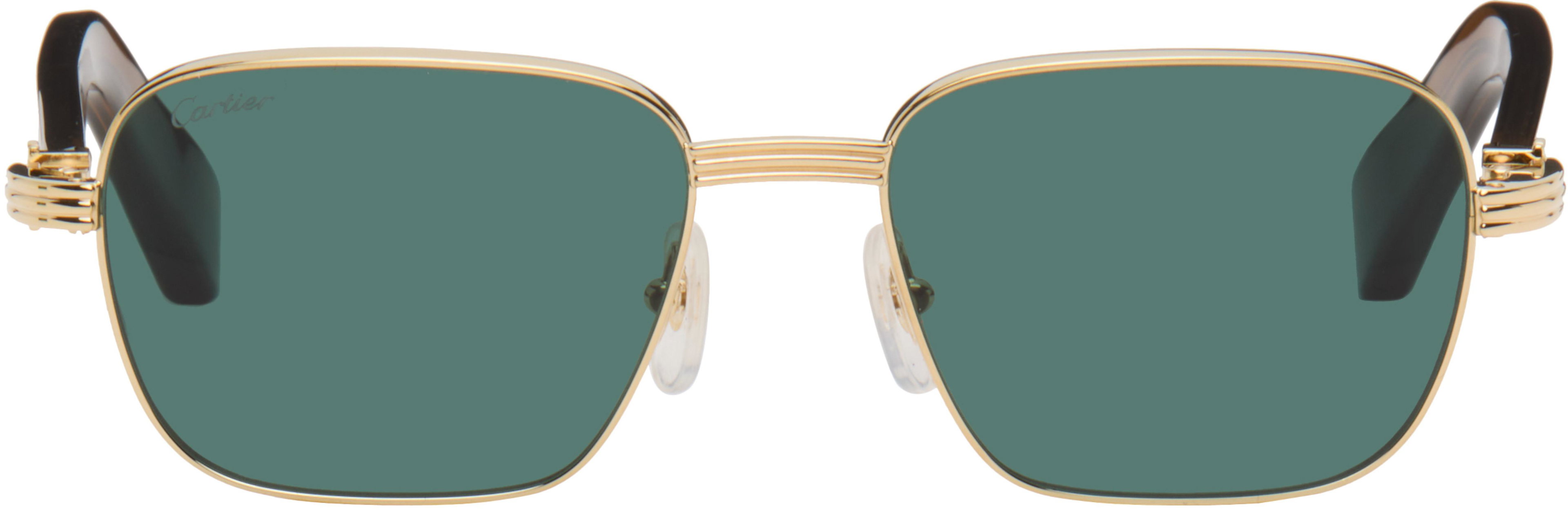 Brown 'Première de Cartier' Sunglasses by CARTIER