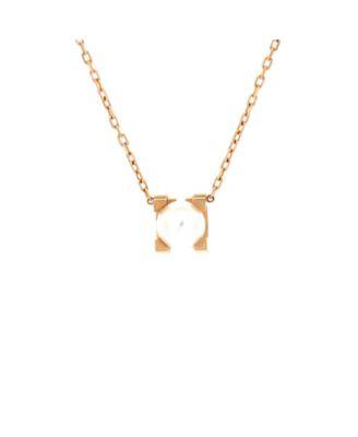 C de Cartier Necklace 18K Rose Gold and Pearl by  CARTIER
