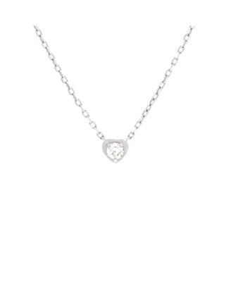 D'Amour Heart Pendant Necklace 18K White Gold with Diamond by  CARTIER