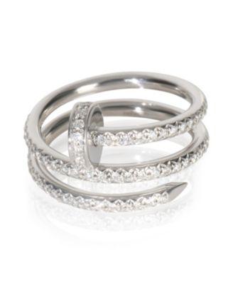 Double Juste Un Clou 18k White Gold Ring by  CARTIER