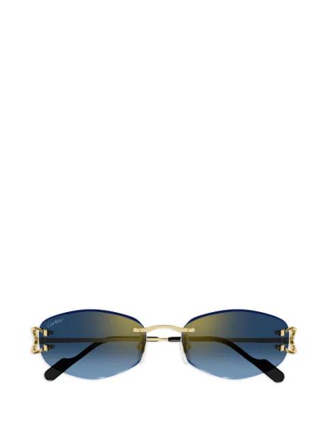 C de Cartier geometric-frame sunglasses by CARTIER EYEWEAR