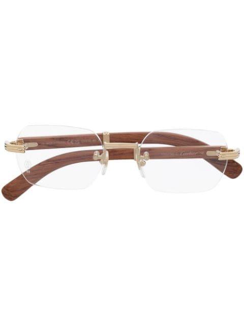 CT0377O frameless glasses by CARTIER EYEWEAR