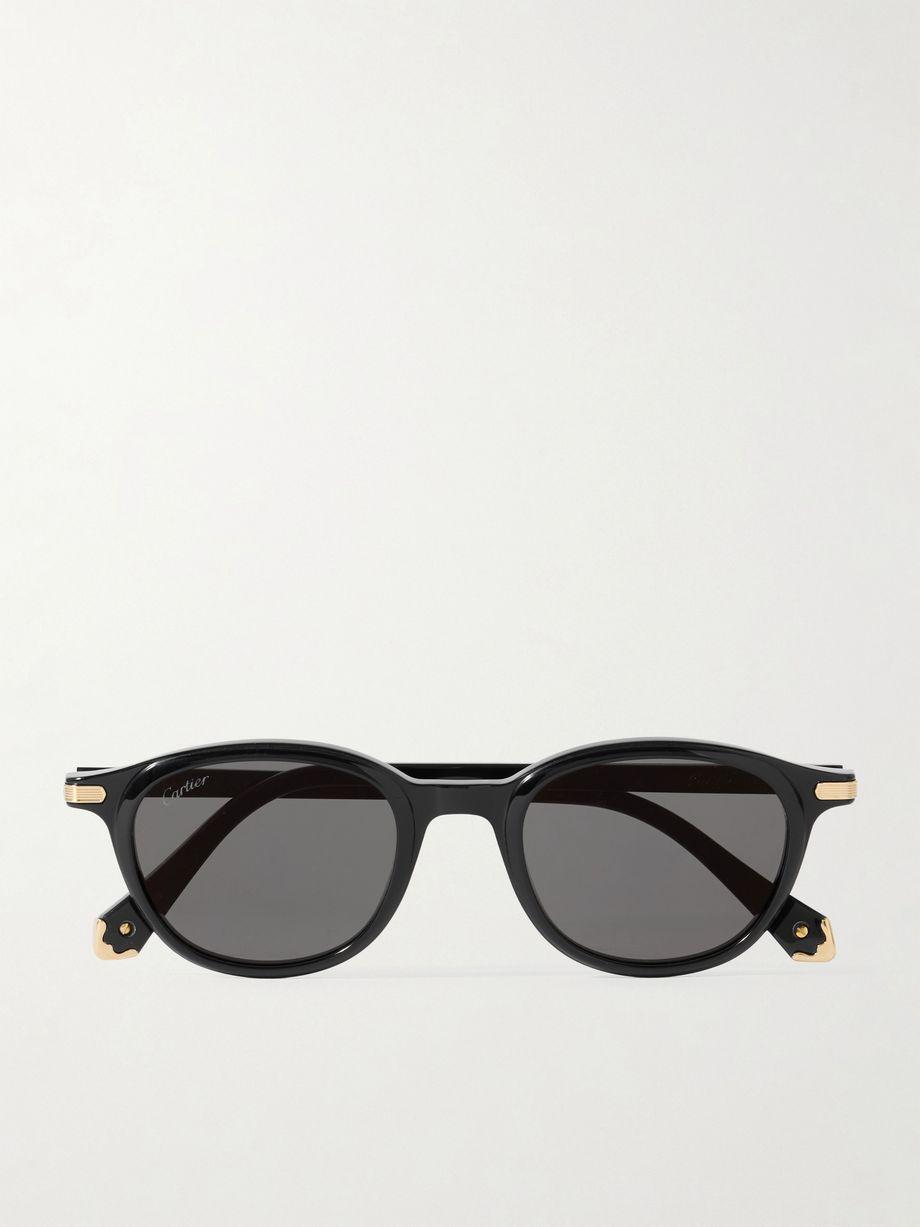 Godron de Cartier D-frame acetate sunglasses by CARTIER EYEWEAR