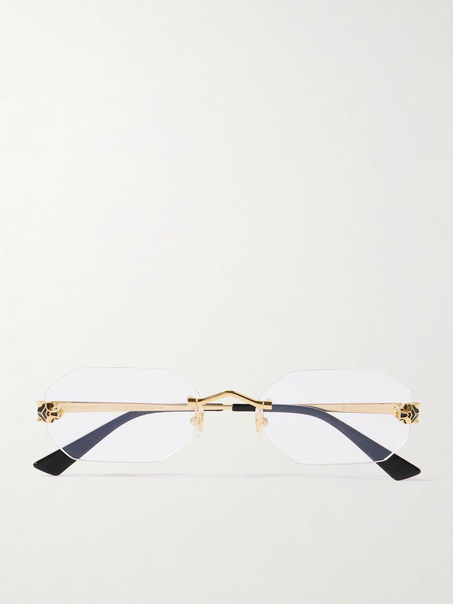 Panthère Classic rimless gold-tone optical glasses by CARTIER EYEWEAR