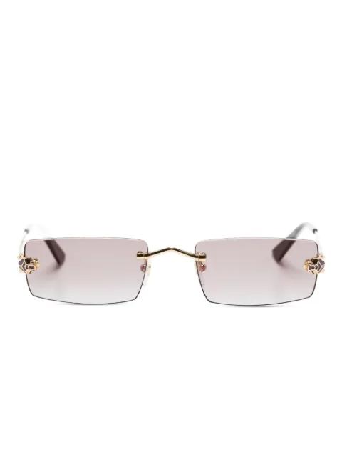 Panther rectangle-frame sunglasses by CARTIER EYEWEAR