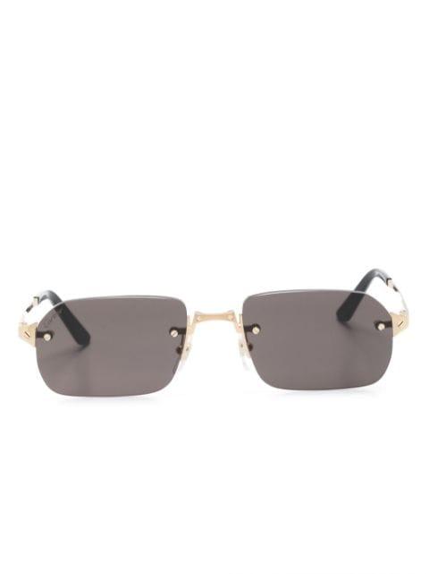 Santos rectangle-frame sunglasses by CARTIER EYEWEAR