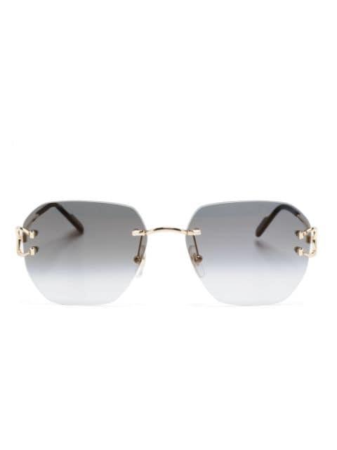 Signature C rimless sunglasses by CARTIER EYEWEAR