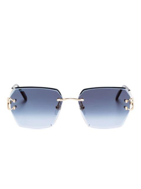 Signature C square-shape sunglasses by CARTIER EYEWEAR
