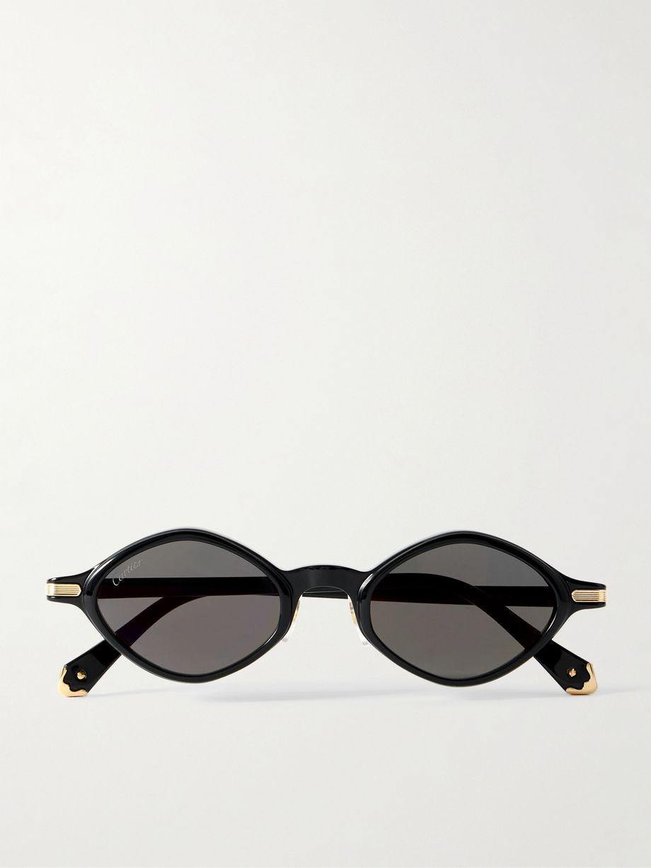 Signature round-frame acetate sunglasses by CARTIER EYEWEAR