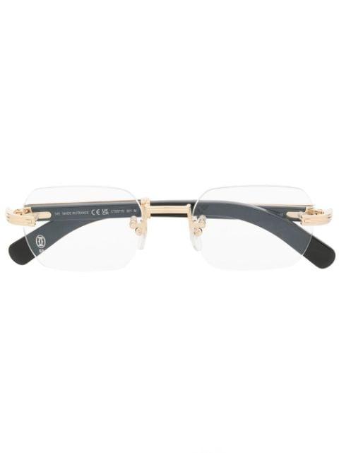 frameless rectangular glasses by CARTIER EYEWEAR