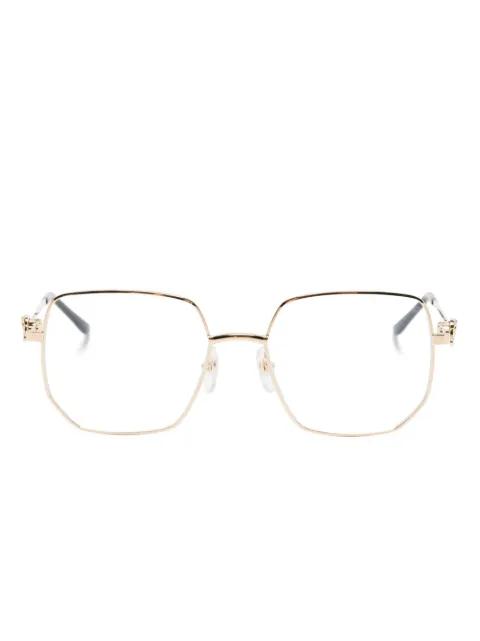 geometric-frame glasses by CARTIER EYEWEAR