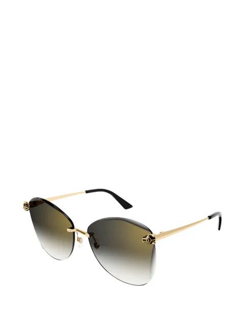 logo-detail sunglasses by CARTIER EYEWEAR