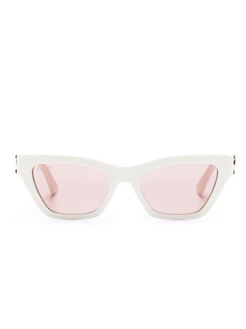 logo-plaque cat-eye frame sunglasses by CARTIER EYEWEAR