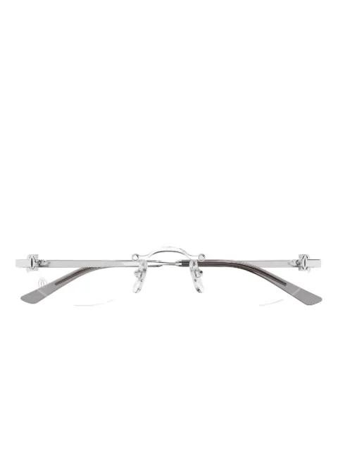 oval-frame glasses by CARTIER EYEWEAR