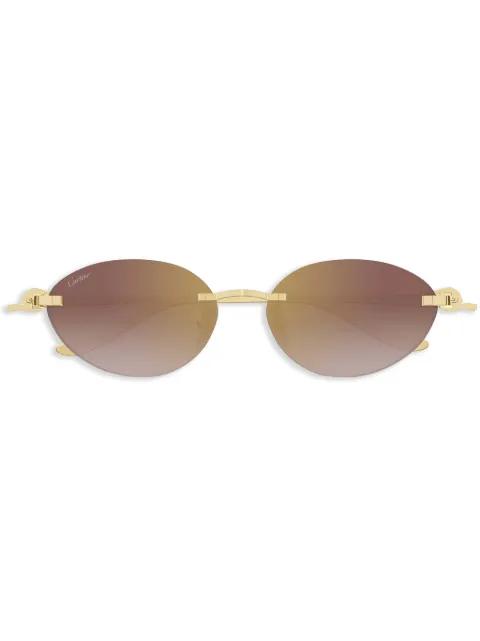 oval frame sunglasses by CARTIER EYEWEAR