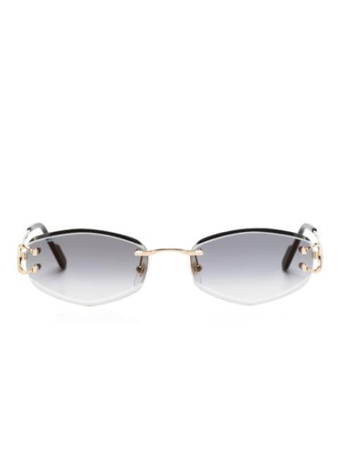 oval-frame sunglasses by CARTIER EYEWEAR