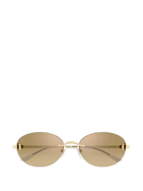 oval rimless sunglasses by CARTIER EYEWEAR
