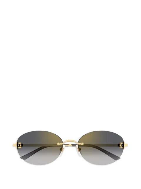 oval rimless sunglasses by CARTIER EYEWEAR