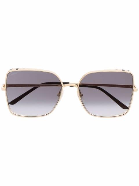 panther-pattern sunglasses by CARTIER EYEWEAR