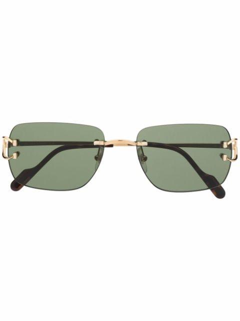 rectangle-frame sunglasses by CARTIER EYEWEAR