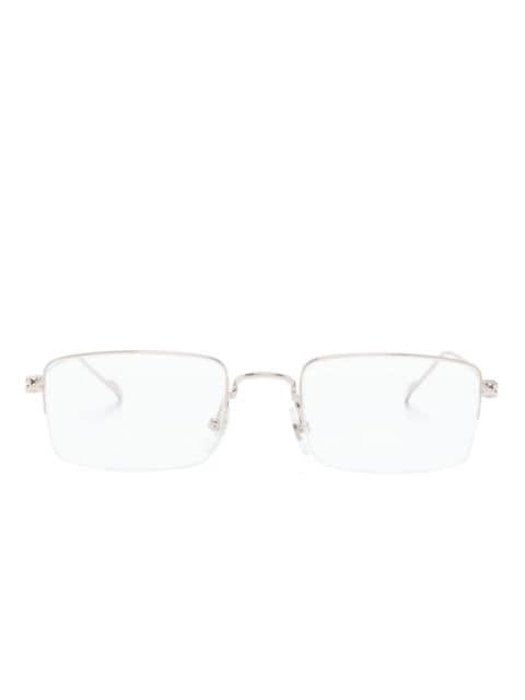 rectangular-frame metal glasses by CARTIER EYEWEAR