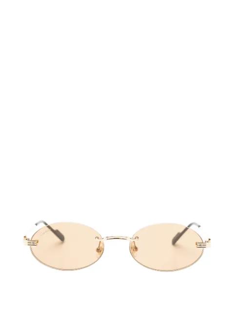 rimless oval-frame sunglasses by CARTIER EYEWEAR