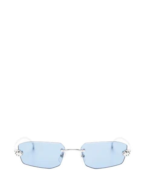 rimless rectangle-frame sunglasses by CARTIER EYEWEAR