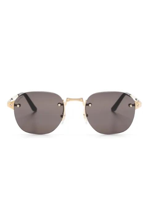 rimless square-frame sunglasses by CARTIER EYEWEAR