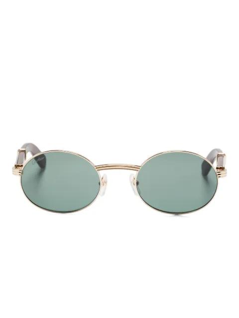 wood-detail sunglasses by CARTIER EYEWEAR