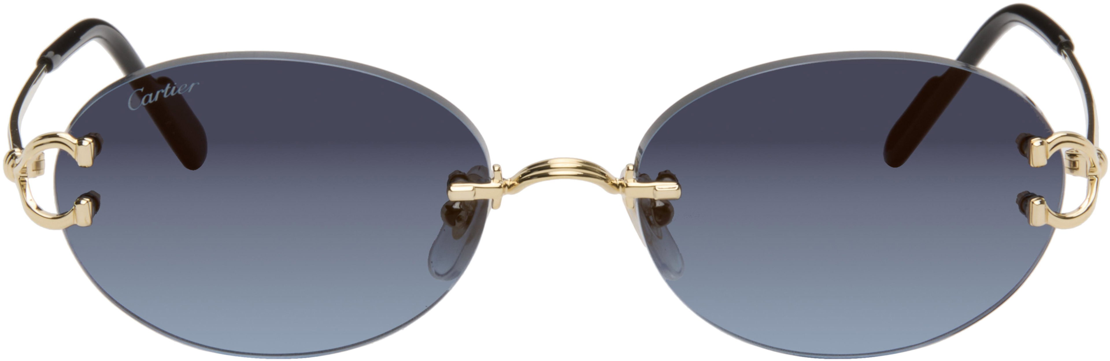 Gold C de Cartier Sunglasses by CARTIER
