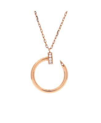Juste un Clou Pendant Necklace 18K Rose Gold with Diamonds by  CARTIER