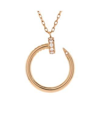 Juste un Clou Pendant Necklace 18K Rose Gold with Diamonds by  CARTIER