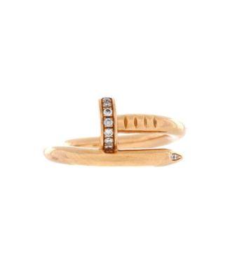 Juste un Clou Ring 18K Rose Gold and Diamonds by  CARTIER