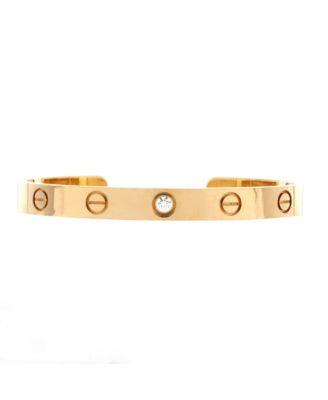 Love 1 Diamond Cuff Bracelet 18K Gold with Diamond by  CARTIER