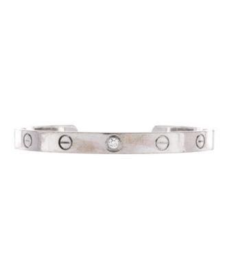 Love 1 Diamond Cuff Bracelet 18K White Gold with Diamond by  CARTIER