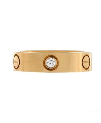 Love 3 Diamonds Band Ring 18K Gold with Diamonds by  CARTIER