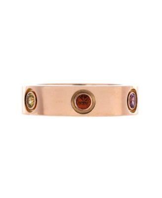 Love 6 Stone Band Ring 18K Rose Gold with Sapphires by  CARTIER