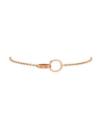 Love Interlocking Bracelet 18K Rose Gold by  CARTIER