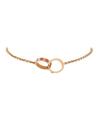 Love Interlocking Bracelet 18K Rose Gold by  CARTIER