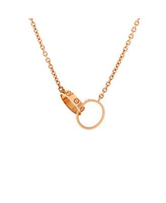 Love Interlocking Necklace 18K Rose Gold by  CARTIER