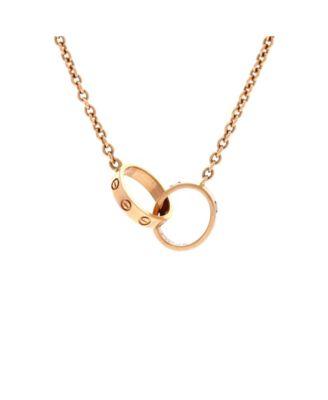Love Interlocking Necklace 18K Rose Gold by  CARTIER