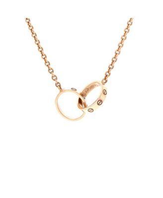 Love Interlocking Necklace 18K Rose Gold by  CARTIER